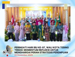 Walikota Tebingtinggi H Iman Irdian Saragih Hadiri Hari Ibu ke 97:Agar Menghargai Peran Strategis Perempuan