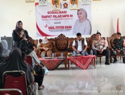 Akhir Tahun 2025, Empat Pilar MPR RI Disampaikan Drg.Putih Sari Kepada Masyarakat Cilebar