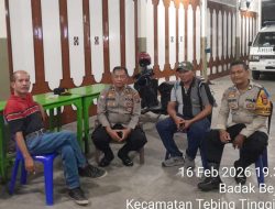 Polres Tebing Tinggi Hadir Berikan Rasa Nyaman dan Pengamanan Malam Perayaan Imlek di Vihara Suteo Lestari Kota Tebing Tinggi
