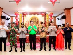 Walikota Tebingtinggi H Iman Irdian Saragih Kunjungi Wihara,Toleransi Umat Beragama Jelang Imlek 2577 Kongzili.