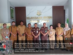 Kejaksaan Negeri Tebingtinggi Deli Terima Audiensi Camat Tebingtinggi Kota Bersama Rombongan.