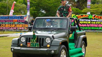 Pangdam I/Bukit Barisan Pimpin Upacara Penutupan TMMD Ke-127, Kodim 0207/Simalungun