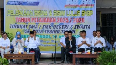 256 SISWA SMA/SMK Tebing Tinggi Lulus SNBP, Walikota: Ini Kebanggaan Bagi Daerah.