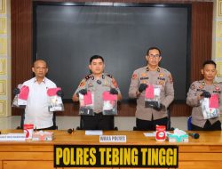 Polres Tebingtinggi Paparkan Hasil Ungkap Kasus Narkoba Sejak Januari Hingga April 2026, Amankan 87 Tersangka