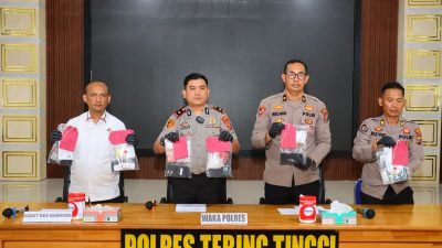 Polres Tebingtinggi Paparkan Hasil Ungkap Kasus Narkoba Sejak Januari Hingga April 2026, Amankan 87 Tersangka