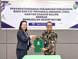 Berjalan Sukses, BRI Cabang Balige Penandatangan MoU dengan PN Balige Terkait Produk dan Pelayanan Hukum