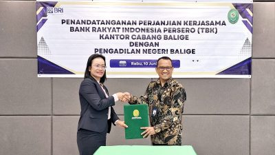 Berjalan Sukses, BRI Cabang Balige Penandatangan MoU dengan PN Balige Terkait Produk dan Pelayanan Hukum