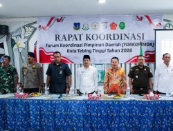 Walikota Tebingtinggi H Iman Irdian Saragih Tekankan Sinergi Forkopimda Dalam Keberhasilan Pembangunan Daerah.