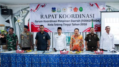 Walikota Tebingtinggi H Iman Irdian Saragih Tekankan Sinergi Forkopimda Dalam Keberhasilan Pembangunan Daerah.