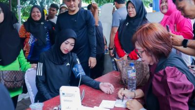 Walikota Tebingtinggi H Iman Irdian Saragih Bersama Polres Tebingtinggi Buka Rangkaian Hari Jadi Kota Tebingtinggi ke 109 dan Hut Bhayangkara ke 80. 