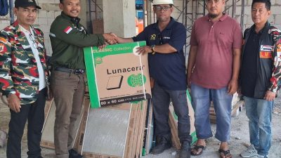 PT WAHANA PRIMA SEJATI GANDENG LASKAR MERAH PUTIH KONTRIBUSI PEMBANGUNAN MASJID