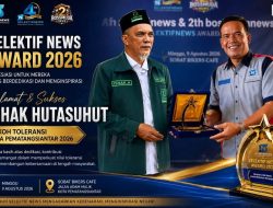 Selektif News Award 2026 Berikan Apresiasi kepada Ishak Hutasuhut sebagai Tokoh Toleransi