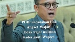 PDIP Wajar Ajukan Hak Angket, Tidak Patut Ajukan Nama Wapres.