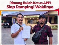 Samsul Bahri Resmi Laporkan Dugaan Perampasan Kunci dan Pengembokan Sepeda Motor ke Polsek Tanah Luas Aceh Utara,ketua APPI Aceh Utara Mendampingi   