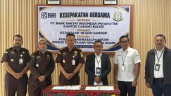 BRI Cabang Balige MoU dengan Kejari Samosir, Pencegahan dan Permasalahan Hukum Teratasi