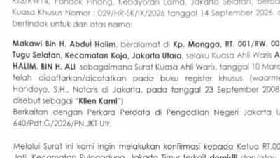 Investigasi Perkara Hukum, Tim Penggugat Turun Ke Lapangan Di Pulo Gadung
